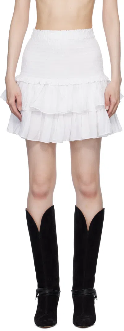 ISABEL MARANT ÉTOILE WHITE NAOMI MINI SKIRT