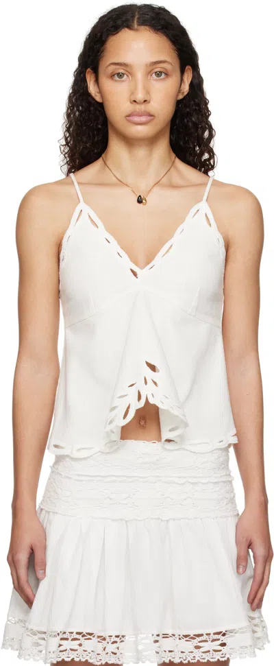 Isabel Marant Étoile Tomeki Top In White