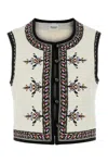 Isabel Marant Étoile Isabel Marant Etoile White Viscose Blend Zeana Vest