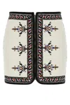 Isabel Marant Étoile Isabel Marant Etoile White Viscose Blend Zeria Mini Skirt