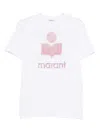 Isabel Marant Étoile Isabel Marant Etoile Zewel Linen Logo T-shirt In White