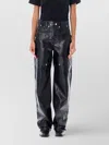 Isabel Marant Étoile Isabel Marant Ariete Straight-leg Leather Pants In Black