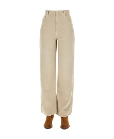 Isabel Marant Étoile Wide-leg Jeans In Powder