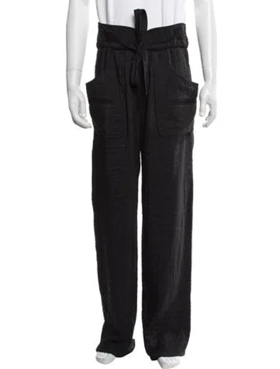 Pre-owned Isabel Marant Étoile Wide Leg Pants In Black