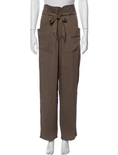 Pre-owned Isabel Marant Étoile Wide Leg Pants In Brown