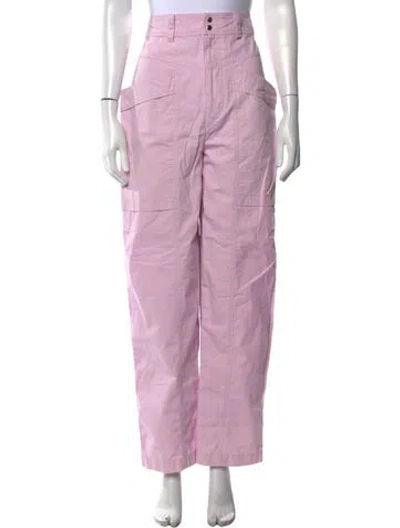 Pre-owned Isabel Marant Étoile Wide Leg Pants In Pink