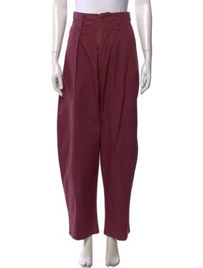 Pre-owned Isabel Marant Étoile Wide Leg Pants In Purple