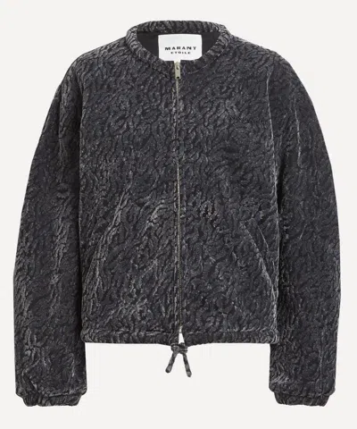 Isabel Marant Étoile Isabel Marant Etoile Women's Abelina Burnout Velvet Bomber Jacket