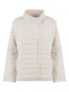 Isabel Marant Étoile Ecru Padded Jacket With Removable Sleeves For Women In Ecru