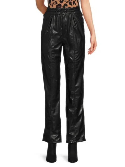 Isabel Marant Étoile Women's Brina Faux Leather Pants In Black