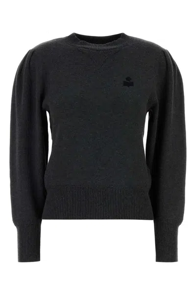 Isabel Marant Étoile Isabel Marant Etoile Women Charcoal Stretch Cotton Blend Kelaya Sweater In Gray