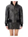 Isabel Marant Étoile Crisley Bomber Jacket In Faded Black