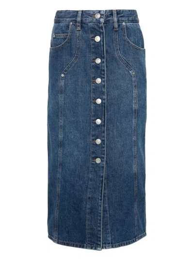 ISABEL MARANT ÉTOILE WOMEN'S DENIM VANDY SKIRT FOR