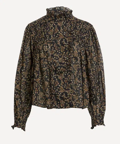 Isabel Marant Étoile Isabel Marant Etoile Women's Dubna Cotton Voile Smocked Blouse