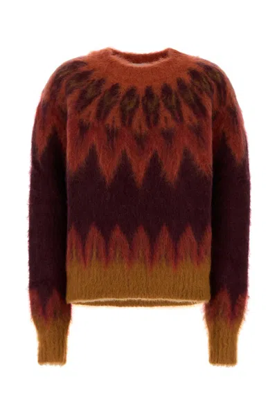 Isabel Marant Étoile Isabel Marant Etoile Women Embroidered Wool Blend Natania Sweater In Brown