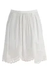 Isabel Marant Étoile Chic Francesca Mini Skirt In Bianco