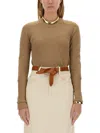 Isabel Marant Étoile Jersey "gabyne" In Beige