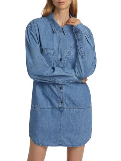 Isabel Marant Étoile Women's Ilaya Denim Shirtdress In Blue