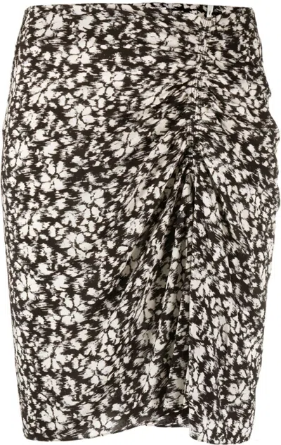 Isabel Marant Étoile Floral-print Asymmetric Miniskirt In Mixed Colours