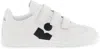 Isabel Marant Étoile Isabel Marant Etoile White Leather Logo Classic Sn Sneakers In White