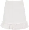 Isabel Marant Étoile Marant Étoile Woman Mini Skirt White Size 6 Cotton, Viscose In White