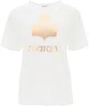 Isabel Marant Étoile Isabel Marant Etoile Zewel T-shirt With Metallic Logo Print In White