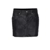 Isabel Marant Étoile Isabel Marant Etoile Black Synthetic Leather Kimmy Mini Skirt In Black