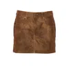 Isabel Marant Étoile Isabel Marant Etoile Women Kimmy Mini Skirt In Brown