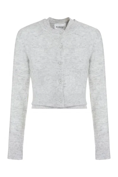Isabel Marant Étoile Women's Layered Grey Wool-blend Cardigan For Fw24