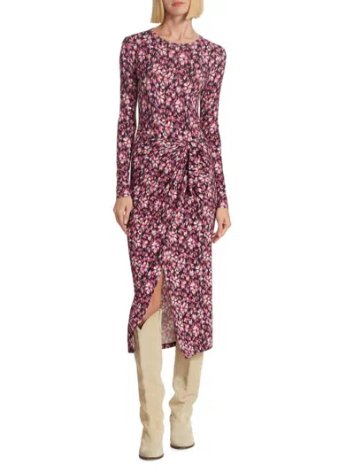 ISABEL MARANT ÉTOILE WOMEN'S LISY PRINTED JERSEY MIDI-DRESS