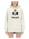 Isabel Marant Étoile Isabel Marant Etoile Women Melange Ivory Cotton Blend Mansel Sweatshirt In Neutral