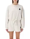 Isabel Marant Étoile Milla Logo-embroidered Sweatshirt In Ecru