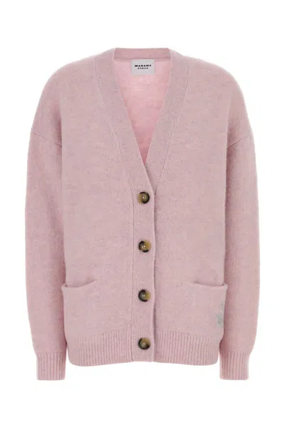 Isabel Marant Étoile Isabel Marant Etoile Women Melange Pink Alpaca Blend Eborah Cardigan