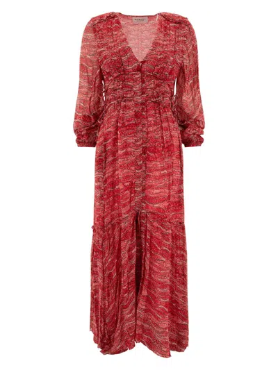 ISABEL MARANT ÉTOILE WOMEN'S MIDI DRESS WITH VISCOSE PRINT