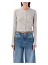 Isabel Marant Étoile Buttoned Straight Hem Knitted Cardigan In Sand