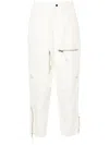 Isabel Marant Étoile Kelvin Cargo Pants In White Cotton In Ecru