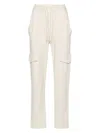 Isabel Marant Étoile Peorana Cotton Fleece Trousers In Nude & Neutrals
