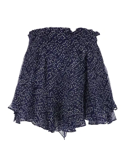 Isabel Marant Étoile Sornel Polka-dot Shorts In Blue