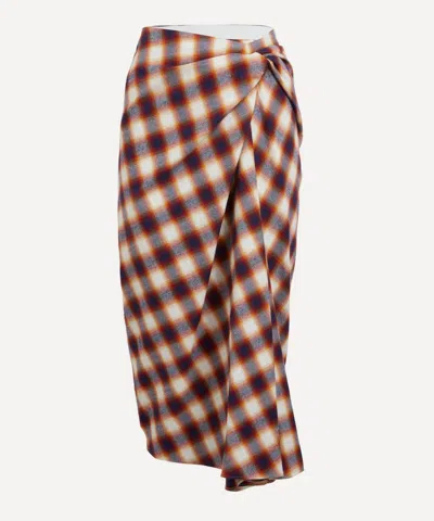 Isabel Marant Étoile Isabel Marant Etoile Women's Tijuana Plaid Cotton Pencil Skirt