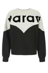 Isabel Marant Étoile Isabel Marant Etoile Women Two-tone Cotton Blend Houston Sweatshirt In Black