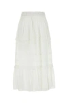 Isabel Marant Étoile Isabel Marant Etoile Diya Cotton Midi Skirt In White