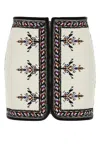 Isabel Marant Étoile Isabel Marant Etoile White Viscose Blend Zeria Mini Skirt