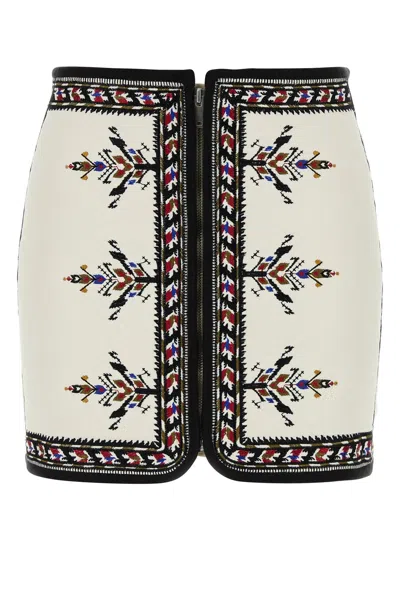 ISABEL MARANT ÉTOILE ISABEL MARANT ETOILE WOMEN WHITE VISCOSE BLEND ZERIA MINI SKIRT