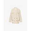 Isabel Marant Étoile Womens Beige Nevala Notch-lapels Cotton And Linen Jacket In Neutral