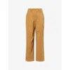 Isabel Marant Étoile Womens Camel Opalyna Wide-leg Denim Trousers In Brown
