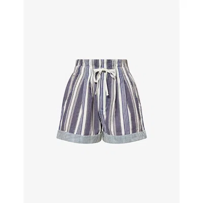 Isabel Marant Étoile Womens Isabel Marant Etoile Nirma Striped Cotton Shorts In Multi