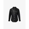 Isabel Marant Étoile 'karima' Black Shirt With Classic Collar And Two Front Patch Pockets In  Fabric Woman In Black