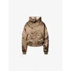 Isabel Marant Étoile Womens Elisa Nylon Jacket Khaki In Animal Print