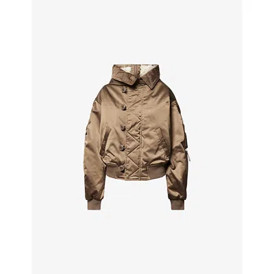 ISABEL MARANT ÉTOILE WOMENS KHAKI ELISA NYLON JACKET