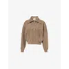 Isabel Marant Étoile Womens Isabel Marant Etoile Washed Half-zip Cotton Sweatshirt In Khaki